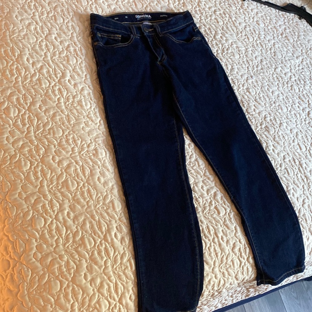 Boys size 10 slim dark wash jeans, like new
